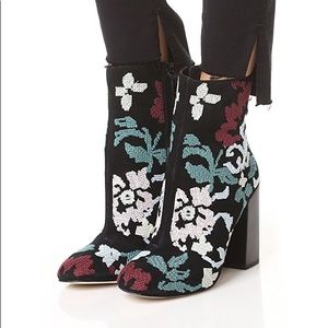 Rebecca Minkoff Bojana Embroidered Booties